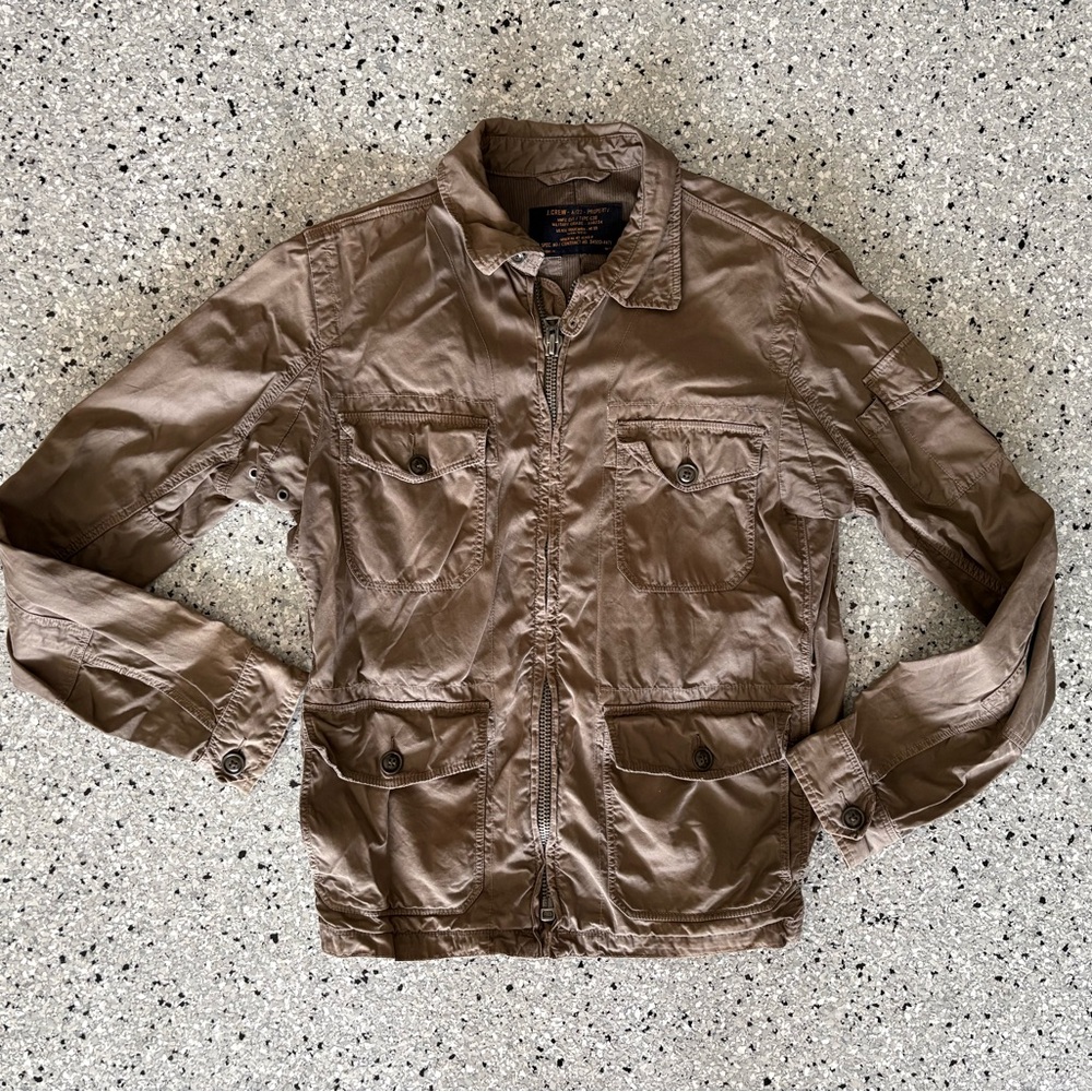 J. Crew Men's Brown Military Field Jacket